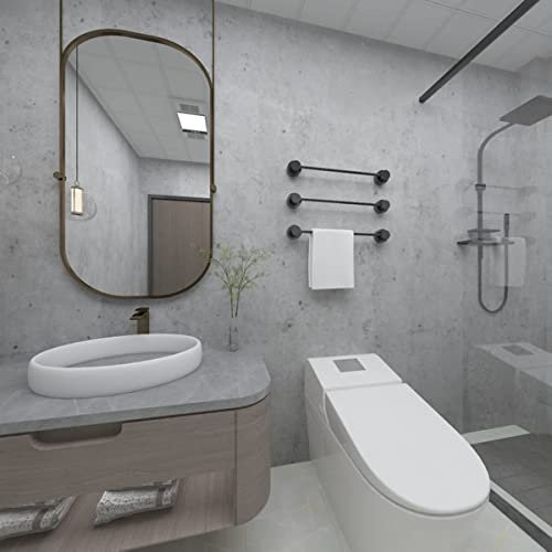 JSEVEM 80CM×4M Extra Breite Dicke Hellgrau Tapete Selbstklebend Betonoptik Grau Selbstklebende Tapeten Badezimmer Abnehmbar Effekt Klebetapete Beton Wand Vinyl Graue Wasserdicht Möbelaufkleber