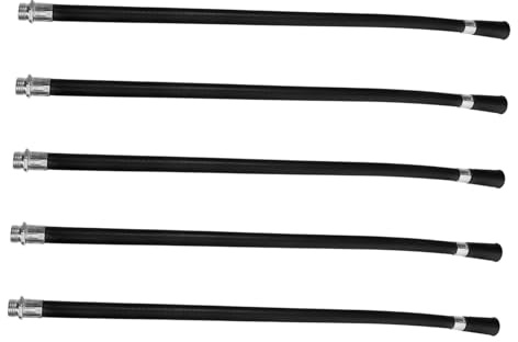 5 Stück Feuerlöscher Schlauchset - Ersatzschläuche Für Feuerlöscher Mit Sprühdüse, Trockenpulverlöscher Zubehör, Flexibler Kunststoffschlauch Für Büro Und Unternehmen, 50 cm