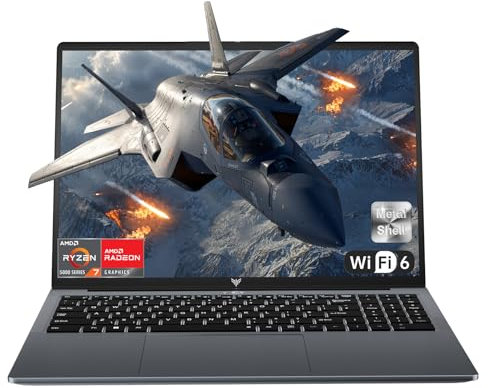 ACEMAGIC Gaming Laptop, 16 inch FHD Display Laptop with Ryzen 7 5700U Processor(beat i7-1265U), up to 4.3Ghz 16GB Ram DDR4 512GB SSD Gaming Notebook with Backlit Keyboard, Support WiFi 6