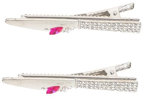 WRITWAA 2 Pièces Pince à Femmes Accessoires Capillaires Mini Clips Forme de Couteau et Fourchette