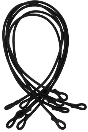 Hohopeti 5 Stück Elastische Trampolin Ersatz Bungee seile mit Druckknöpfen Strapazierfähige Gummiseile für Sprungtuch Vielseitige Spannseile für Zelt Plane und Abdeckung