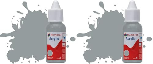 Acrylic Paint No.167 Barley/Camouflage Grey Matt dropper bottle (Pack of 2)