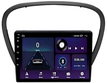 Jeu de Voiture sans Fil Écran multimédia GPS pour Peugeot 607 avec autoradio Android(TL7 8G 128G)