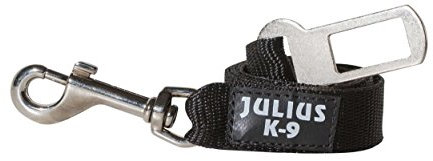 JULIUS K-9 16SGA-2, Sicherheitsgurtadapter für Hunde 10-20 kg schwarz