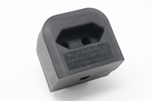 Visua Euro Transformer to UK Converter. 2 Pin European Power Supply to UK Plug. European to UK Adapter in Black.