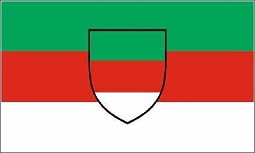 U24 Aufkleber Helgoland mit Wappen Flagge Fahne 8 x 5 cm Autoaufkleber Sticker