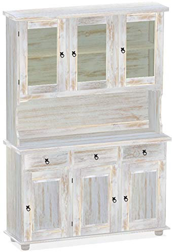 Highboard Shabby Brasil Rio Classico Esszimmer Holz Pinie Massivholz Echtholz Farbe wählbar Brasilmöbel