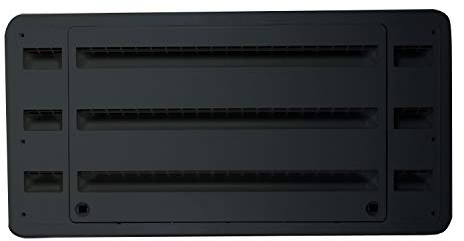 Dometic 3109349.065 Refrigerator Upper/Lower Plastic Side-by-Side Vent - Black