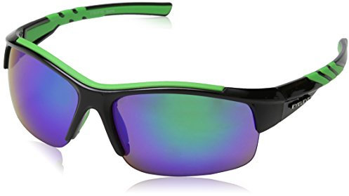 Eyelevel Herren Sportbrille Meteor Schwarz (Black/Green), onesize
