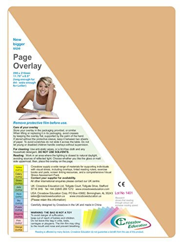 Crossbow Education Deckblatt, Lila, 5 Stück 5 Orange