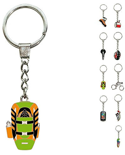 ebos Porte-clés Sport, métal, bel Accessoire, fob, différentes Versions Disponibles (Sac à Dos)