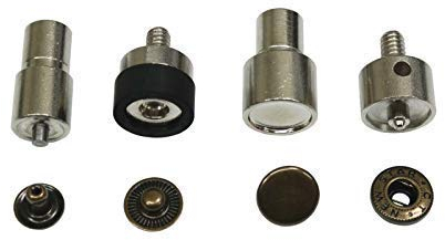 S-Feder oder Ring-Feder, Druckknöpfe 10mm, 12,5mm, 15mm Messing, rostfrei, Knopf, Press-Studs (1, Einsatz-Werkzeug 15mm)