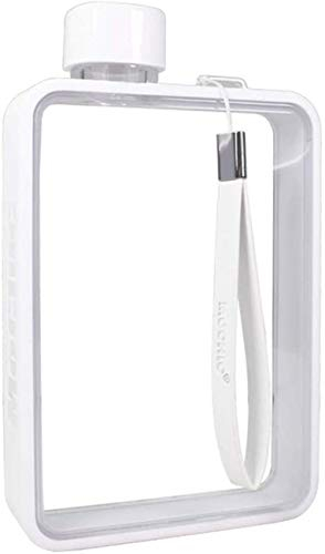 LINGKY 380 ML Mini Transparent Assiette Plate Papier A5 Bouilloire Portable, Bouteille d'eau en Plastique Créative