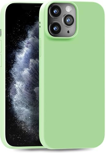MyGadget TPU Case for iPhone 11 Pro - [ Camera Protection & Anti Fingerprint ] - Silicone Cover with Soft Touch & Anti Scratch Shell - Matte Mint Green
