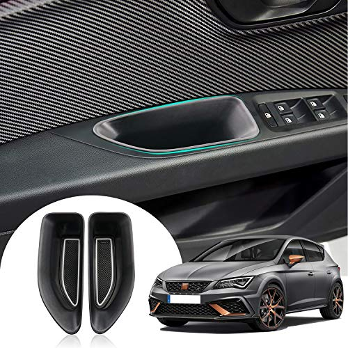 LFOTPP Seat Leon 5F FR ST MK3 Türgriff Ablagefach, Zubehör Auto Tür Aufbewahrungsbox Container