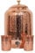Handicraft Handloom Indian Handmade Hand Hammered Pure Copper Water Dispenser Pot 4 Liter Ayurveda Healing Water Storage Tank Copper Bottle Mug Pitcher With 2 Hammered Glasses