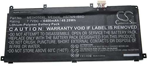 vhbw batteria compatibile con HP Elite x2 1013 G3 2TT41EA, x2 1013 G3 2TT42EA, x2 1013 G3 2TT43EA notebook (6400mAh, 7,7V, Li-Poly)