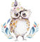 Goldkindzauber DIY Aufbuegler Patch Sticker Applikation Eule Owl Aufnaeher Kleidung Patches Zum Aufbügeln