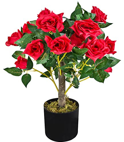 Decovego Planta Rosa Rosal Artificial Decoración Interiorismo Selección, Selección de Plantas de Rosa:Rosa Modelo 2