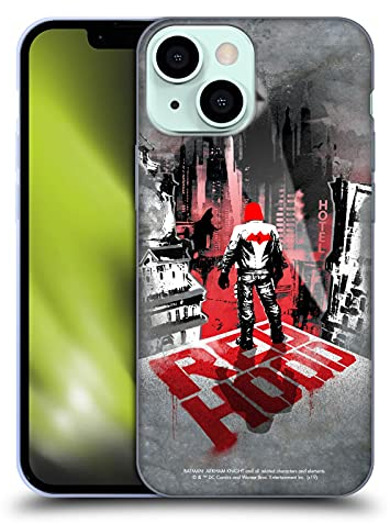 Head Case Designs Offizielle Batman Arkham Knight Red Hood Grafiken Gelhülle [Militärischer Schutzgrad] Kompatibel Mit Apple iPhone 13 Mini Und Kompatibel Mit MagSafe