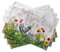 Maison d'Hermine Tischsets, 100% Baumwolle, 4er-Set, 33 cm x 48 cm, dekorative, Ostern waschbare Tischsets, Tischsets für Küche, Party, Camping, Basse Cour – Frühling/Sommer