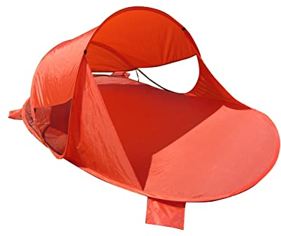 IMC Pop-Up Strandmuschel rot Wurf-Zelt Strand Camping Sonnen-Schutz Wind XXL Familien Kinder Baby