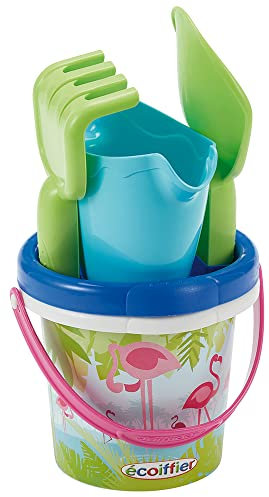 Ecoiffier- Cubo 12cm IML Completo Flamingo, Multicolor (683)