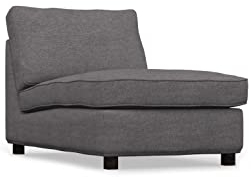 COMFORTLY Schonbezug für Schlafsofa, handgefertigt, kompatibel mit Kivik, 3-Sitzer-Schlafsofa, nur Bezüge (Krone – Dunkelgrau)