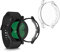 kwmobile 2X Schutzhülle kompatibel mit Samsung Galaxy Watch 4 (40mm) Hülle - Fullbody Cover Set aus Silikon - Schwarz Transparent