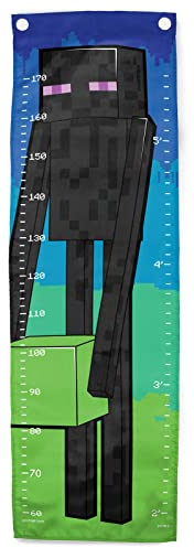 Jay Franco Minecraft Alto Ender Tabla de Crecimeinto de Pared para Niños 170 cm de Altura