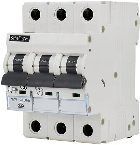 asvendo elektro/Schelinger/Leitungsschutzschalter/LS-Schalter/Sicherungsautomat/Sicherung / 1-Polig / 3-Polig/B oder C / 2A - 63A / VDE geprüft (3-Polig/B / 63A)