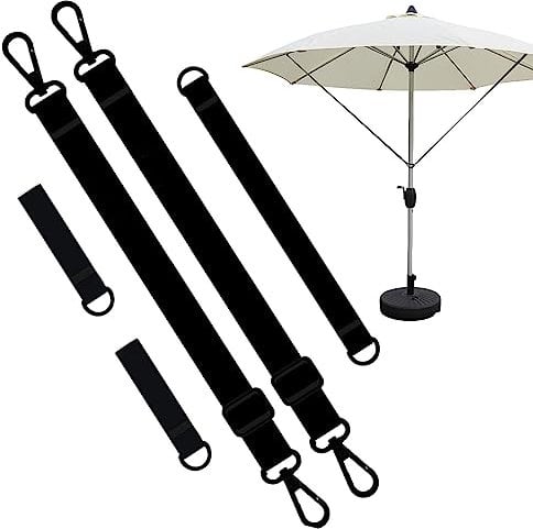 Nupaque Patio Umbrella Straps, Cantilever Parasol Wind Straps, Weatherproof Tie Buckle Strap For Sunshade Umbrellas, Reusable Patio Umbrella Tie Strap For Wind Patio Umbrella, Umbrella Accessories