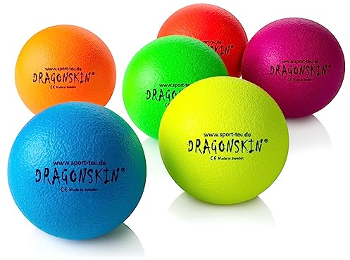 Schaumstoffball Dragonskin Neon, ø 16 cm, 6er Set