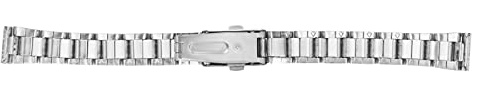 Tnfeeon Metall-Uhrenarmband, Sichere Faltschließe mit Schnellverschluss, Edelstahl-Uhrenarmband für Damen und Herren (14mm)
