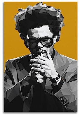 The Weeknd Poster, dekoratives Gemälde, Leinwand-Wandposter und Kunstdruck, modernes Familienschlafzimmer-Dekor-Poster, 30 x 45 cm