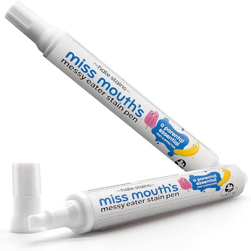 Miss Mouth's Messy Eater Stain Treatment Pen, Stain Remover Pen, for Newborns and Babies, for Travel, 2 Pieces