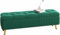 CATANK Ottoman-Fußhocker mit Stauraum, Ottoman-Bank, Flanell-Fußhocker mit schaumgepolstertem Sitz, Metallbeinen, für Zuhause, Schlafzimmer, Büro (23,6 cm)
