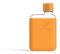 memobottle Paquete A7 (mandarina) – 180 ml – Botella, funda de silicona y tapa | Botella plana compacta para bolsas y bolsillos | Tritan sin BPA | Moderno y minimalista | Para gimnasio, trabajo y