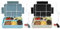 Bugucat Brotdose Kinder mit Fächern 1330ML 2 Set,Lunchbox Kinder Bento Box Auslaufsicher mit 6 Fächern Besteckset,Vesperdose Frühstücksbox für Mädchen Jungen Kindergarten,Blau Cyanblau