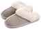 Misolin Damen Herren Hausschuhe Winter Warme Faux Pelz Slippers Weiche Flache Plüsch Pantoffeln Rutschfeste Outdoor/Indoor - mit super Qualität,Santorini, 40.5/42 EU, Etikettgröße: 290 (44-45)