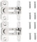 Angle Droit Serrure de Porte,2 PCS 90 Degrés Loquet Angle Droit Serrure de Porte Boulon Porte De Grange Serrure à Angle pour Porte Fenêtre et Jardin
