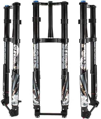 NBTRXWAFR 26Zoll Fatbike-Gabel Verjüngtes Rohr 150Mm* 15Mm Achse Mountainbike Luftfederung Gabel Downhill Scheibenbremse MTB E-Bike Schneefahrrad Gabel