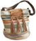 Loberon Tasche Sela, Kunstvoll Gewebt im Ethno-Look, Boho-Stil, Farbenfroh mit Quasten, Accessoire, Henkeltasche, Baumwolle, Büffelleder, bunt