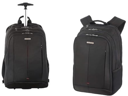 Samsonite Guardit 2.0-15.6 Pouces Sac à Dos Ordinateur Portable à Roulettes, 48 cm, 29 L, Noir (Black) & Guardit 2.0-15,6 pouces Sac à Dos Ordinateur Portable, 44 cm, 22,5 L, Noir (Black)