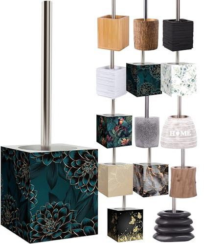 Sanilo WC Bürste, viele schöne Klobürsten zur Auswahl, hochwertige Qualität, Elegantes Design (Dahlien)