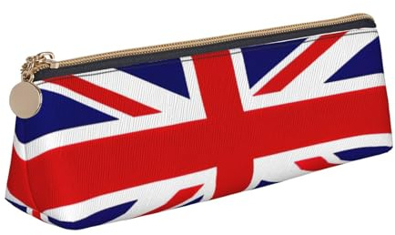 UK Flag Pencil Case Portable Stationery Big Capacity Pencil Pouch Cosmetic Organizer Bag
