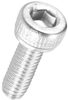 Kozelo 100 Piezas de Tornillos de Cabeza Hexagonal - [M2-0.4 x 8mm] Acero Inoxidable 304 Totalmente Roscados con Allen Socket Drive para Motor Eléctrico, Impresión 3D, Color Plata