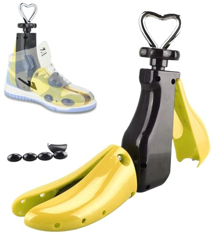 Bocguy Allarga Scarpe Uomo & Donna, 4 Vie Tendiscarpe Aumenta da 0,5 a 1 Taglia, Tendi Scarpe con Lunghezza e Larghezza Regolabili, Forma per Uomo & Donna