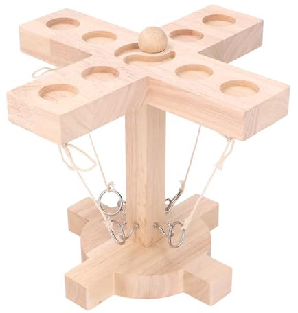 Ringwurfspiele, Haken- und Ringspiel aus Holz, Hakenring-Wurfspiel für Bars, Zuhause, Party