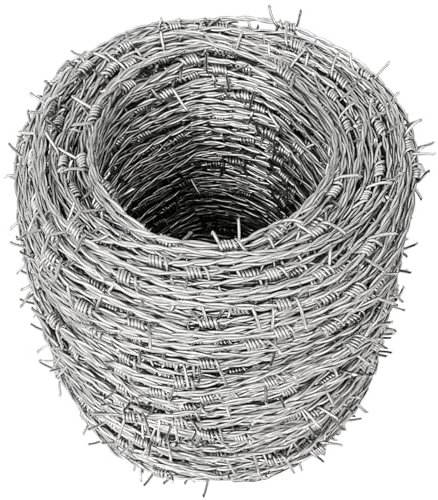 Stacheldrahtrolle, Stacheldraht Aus Feuerverzinkter, Einbruchschutz Zaun Stacheldraht Ideal für Handwerk, Zäune Und Critter Abschreckung,1.7mm,70m